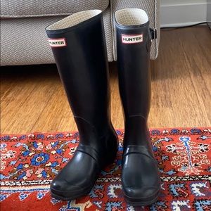 Hunter Boots Tall Matte Black